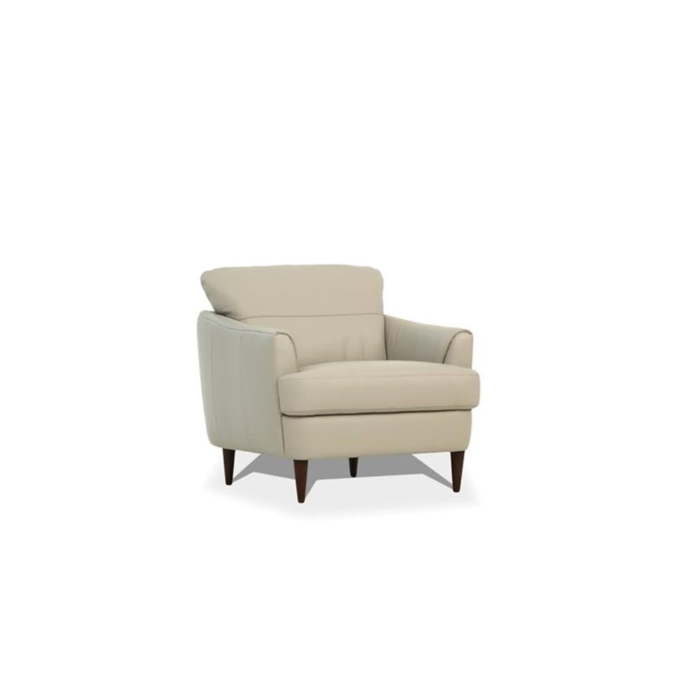 Acme Tacoma Leather Chair in Beige